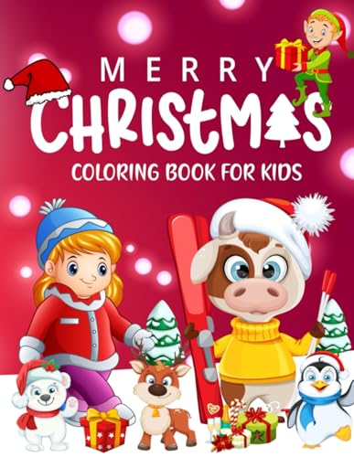 Merry Christmas - coloring book for kids